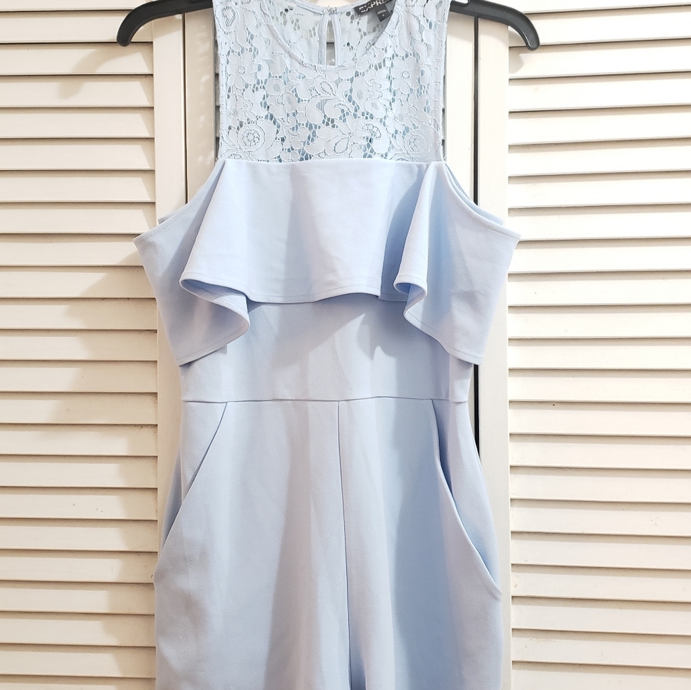 Express Short Romper size 6 blue